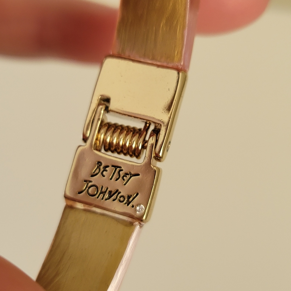 Betsey Johnson Clamper Style Crystal Bracelet - Picture 7 of 10